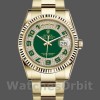 Replique Rolex Day-Date 36mm Unisex-118238-Green Cadran pavé de diamants Vert