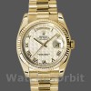 Replique Rolex Day-Date 36mm Unisexe-118238-Cadran ivoire-Colonne cannelée ivoire