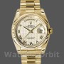 Replique Rolex Day-Date 36mm Unisexe-118238-Cadran ivoire-Colonne cannelée ivoire