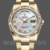 Replique Rolex Day-Date 36mm Unisex-118238-White MOP-Roman Dial MOP pour unisexe