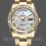 Replique Rolex Day-Date 36mm Unisex-118238-White MOP-Roman Dial MOP pour unisexe