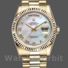 Replique Rolex Day-Date 36mm Unisex-118238-Nacre blanche-Cadran romain MOP
