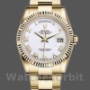 Replique Rolex Day-Date 36mm Unisex-118238-White Cadran chiffres romains blanc<br />