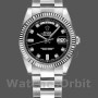 Replique Rolex Day-Date 36mm Unisex-118239-Diamants noirs Cadran noir<br />
