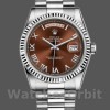 Replique Rolex Day-Date 36mm Unisex-118239-Chocolate Brown Dial Brown unisexe