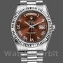 Replique Rolex Day-Date 36mm Unisex-118239-Chocolate Brown Dial Brown unisexe