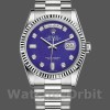 Replique Rolex Day-Date 36mm Unisex-118239-Diamond-Lapis Lazuli Bleu Cadran Bleu