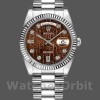 Replique Rolex Day-Date 36mm Unisex-118239-Jubilee-Chocolate Brown Dial Brown unisexe