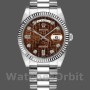 Replique Rolex Day-Date 36mm Unisex-118239-Jubilee-Chocolate Brown Dial Brown unisexe