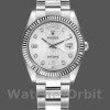Replique Rolex Day-Date 36mm Unisex-118239-Jubilee-Silver Dial Argenté