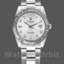Replique Rolex Day-Date 36mm Unisex-118239-Jubilee-Silver Dial Argenté
