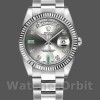 Replique Rolex Day-Date 36mm Unisex-118239-Rhodium Cadran gris-Or blanc Rhodium<br />