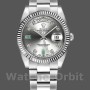 Replique Rolex Day-Date 36mm Unisex-118239-Rhodium Cadran gris-Or blanc Rhodium<br />