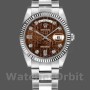 Replique Rolex Day-Date 36mm Unisex-118239-Or blanc-Jubilé-Cadran marron chocolaté Marron