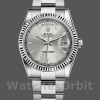 Replique Rolex Day-Date 36mm Unisex-118239-Or blanc-Cadran argenté Argenté