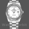 Replique Rolex Day-Date 36mm Unisex-118239-Or blanc-Cadran chiffres romains blanc Unisexe<br />