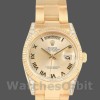 Replique Rolex Day-Date 36mm Unisex-118338-Or jaune Cadran Champagne-Numéros romains Champagne