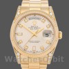 Replique Rolex Day-Date 36mm Unisex-118338-Or jaune Cadran argent Argent