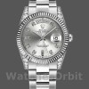 Replique Rolex Day-Date 36mm Unisex-118339-Cadran argenté-Nucléaire argenté