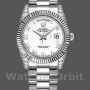 Replique Rolex Day-Date 36mm Unisex-118339-Cadran blanc-Nucléaire blanc<br />