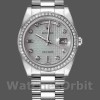 Replique Rolex Day-Date 36mm Unisex-118346-Oxford Motif Diamant Cadran Météorite<br />