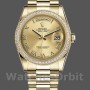 Replique Rolex Day-Date 36mm Unisex-118348-Cadran Champagne-Or jaune Champagne