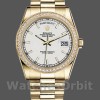 Replique Rolex Day-Date 36mm Unisex-118348-Or jaune Cadran blanc Blanc<br />