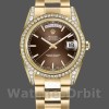 Replique Rolex Day-Date 36mm Unisex-118388-Cadran brun chocolat Brun chocolat <br />