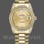 Replique Rolex Day-Date 36mm Unisex-118388-Monture diamant Cadran index Champagne