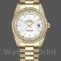 Replique Rolex Day-Date 36mm Unisex-118388-Diamond Bezel-White Dial White unisexe<br />