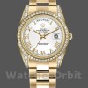 Replique Rolex Day-Date 36mm Unisex-118388-White Cadran chiffres romains blanc<br />