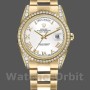 Replique Rolex Day-Date 36mm Unisex-118388-White Cadran chiffres romains blanc<br />