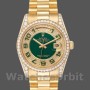 Replique Rolex Day-Date 36mm Unisex-118388-or jaune-émail vert cadran diamant vert <br />