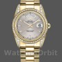 Replique Rolex Day-Date 36mm Unisex-118388-Or jaune Cadran index argenté Argent