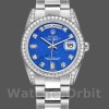 Replique Rolex Day-Date 36mm Unisex-118389-Cerclage diamant-Cadran bleu Unisexe<br />