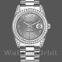Replique Rolex Day-Date 36mm Unisex-118389-Rhodium Grey Cadran chiffres romains Rhodium Grey<br />
