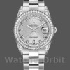 Replique Rolex Day-Date 36mm Unisex-118389-Argent Cadran Diamant Argent