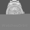 Replique Rolex Day-Date 36mm Unisex-118389-Argenté Cadran chiffres romains Argenté