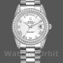 Replique Rolex Day-Date 36mm Unisex-118389-Or blanc-Cadran chiffres romains blanc Unisexe