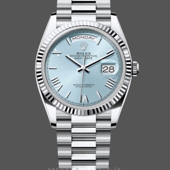 Replique Rolex Day Date 36-m128398TBR 0035 unisexe, cadran vert, lunette sertie de diamants, bracelet président, cadran vert
