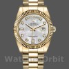 Replique Rolex Day-Date 36mm Unisex-128238-Cerclée-Fluted Bezel-White MOP Dial MOP unisexe