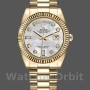 Replique Rolex Day-Date 36mm Unisex-128238-Cerclée-Fluted Bezel-White MOP Dial MOP unisexe