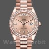 Replique Rolex Day-Date 36mm Unisex-128345RBR-Cadran Rose-Champagne-or Everose Champagne Rose