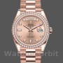 Replique Rolex Day-Date 36mm Unisex-128345RBR-Cadran Rose-Champagne-or Everose Champagne Rose