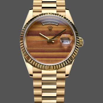 Replique Rolex Day Date 36-m128398TBR 0035 unisexe, cadran vert, lunette sertie de diamants, bracelet président, cadran vert