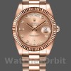 Replique Hommes - Rolex Day-Date-218235, 41mm, or rose, cadran champagne diamants, Hommes Champagne