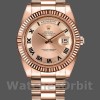 Replique Hommes - Rolex Day-Date-218235, 41mm, or rose, cadran concentrique champagne, Hommes Champagne