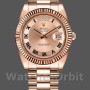 Replique Hommes - Rolex Day-Date-218235, 41mm, or rose, cadran concentrique champagne, Hommes Champagne