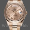 Replique Hommes Rolex Day-Date-218235, 41mm, or rose, cadran romain rose, Hommes Rose