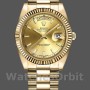 Replique Hommes - Rolex Day-Date-218238, 41mm, or jaune, cadran index champagne, Hommes Champagne